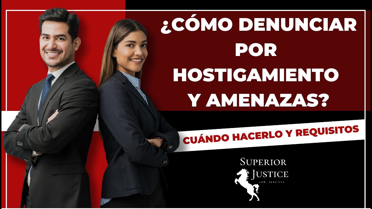 &iquest;C&oacute;mo hacer una DENUNCIA POR HOSTIGAMIENTO Y AMENAZAS?🤔