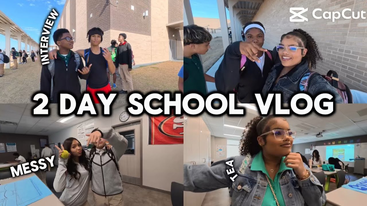 A 2-Day School Vlog .. It Gets Messy 