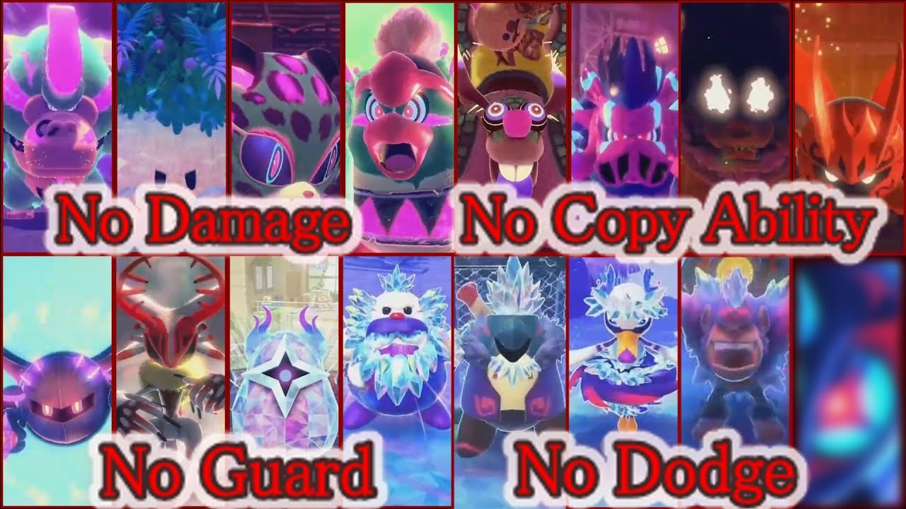 星のカービィディスカバリー+スターリーワールド 初代式ノーダメすっぴん縛り全ボス撃破/Kirby star crossed world All bosses No Damage No ability+