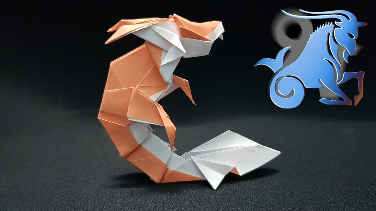 ORIGAMI - Gấp Cung Hoàng Đạo Ma Kết || How To Make Paper Capricorn (Kade Chan)