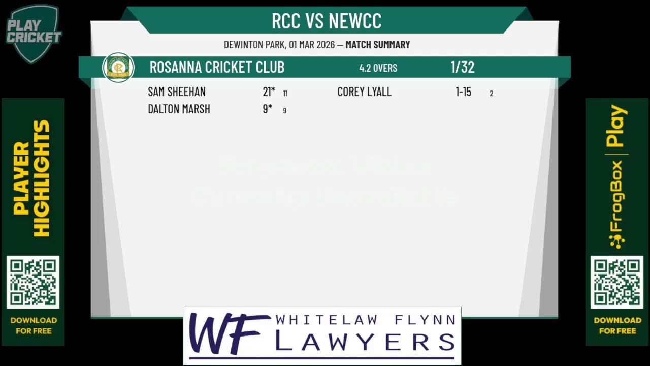 Rosanna Cricket Club v North Eltham Wanderers Cricket Club