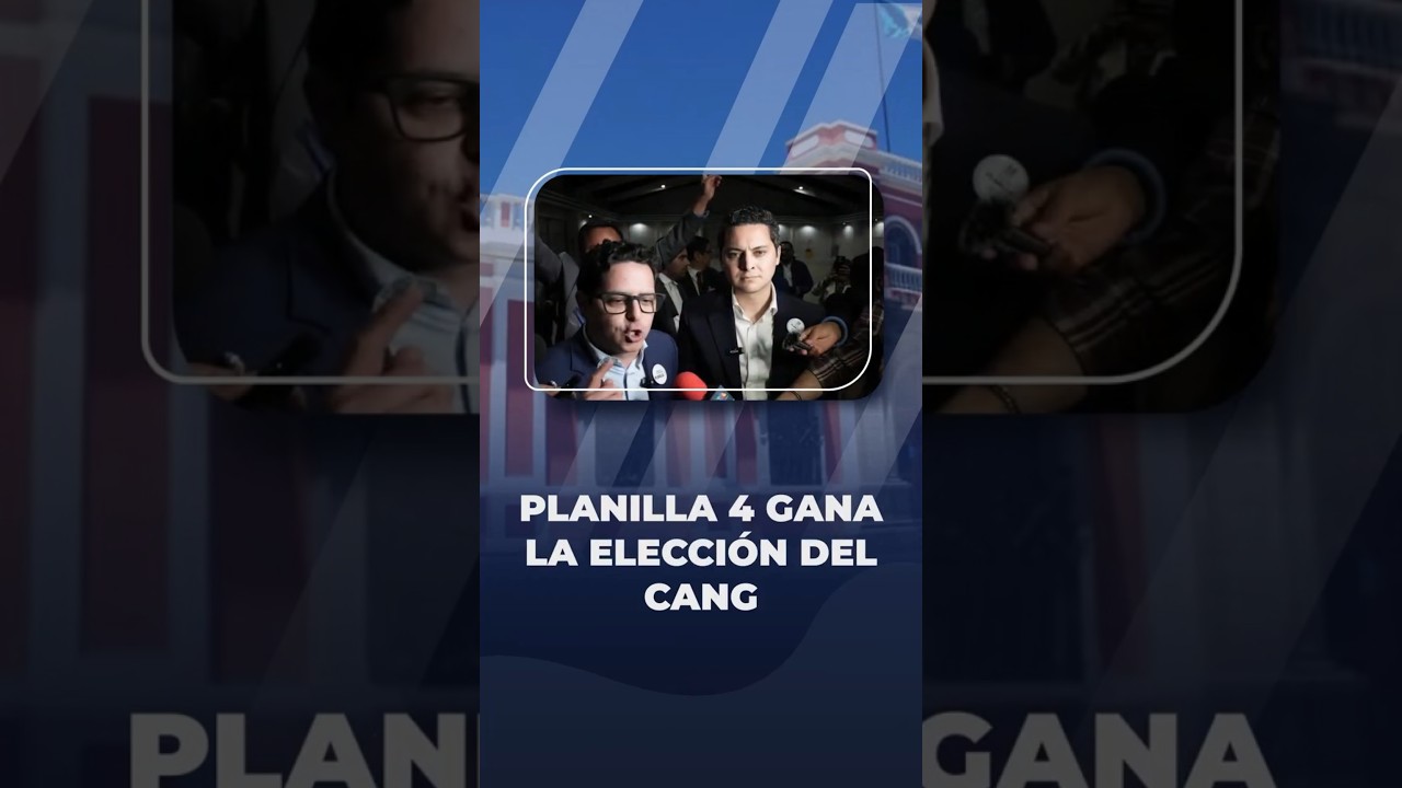 Planilla 4, Unidad por la Democracia, ganó la elección del CANG