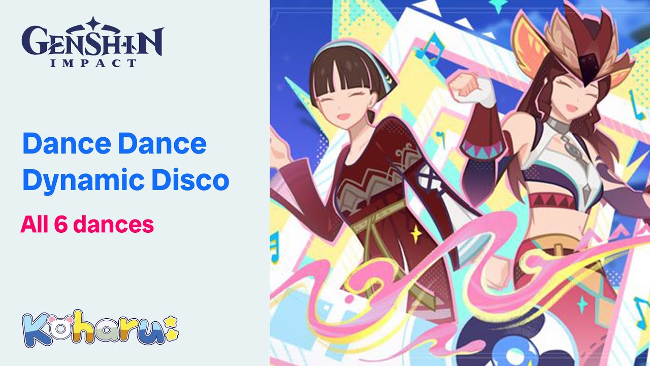 Genshin Impact - Dance Dance Dynamic Disco event: All 6 dances