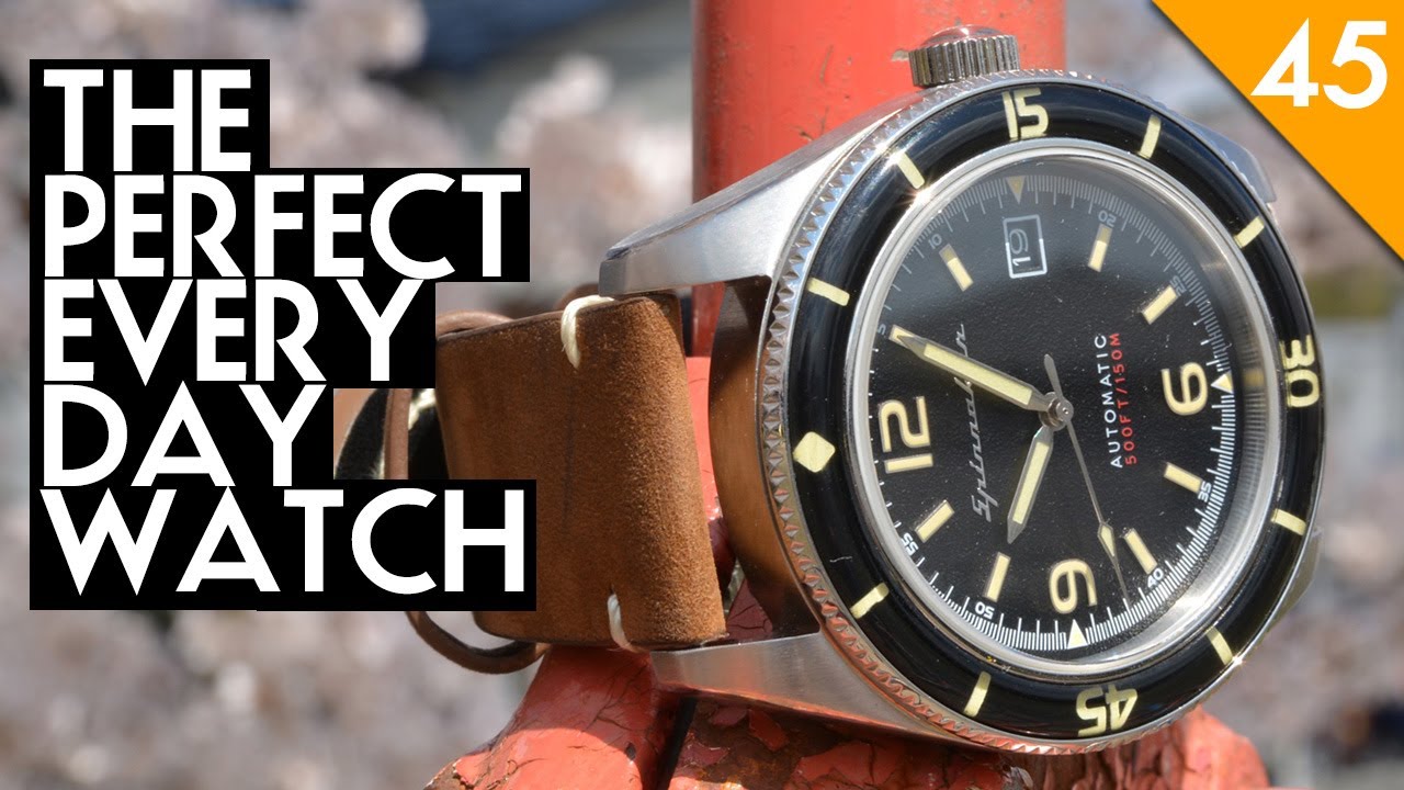 Spinnaker Fleuss Automatic Watch Review - Water Resistant Leather Strap Test  - SP-5055-01