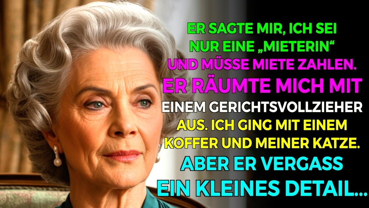 Ich kaufte meinem Sohn eine Wohnung... bis er mich mit einem Räumungsbefehl vertrieb.