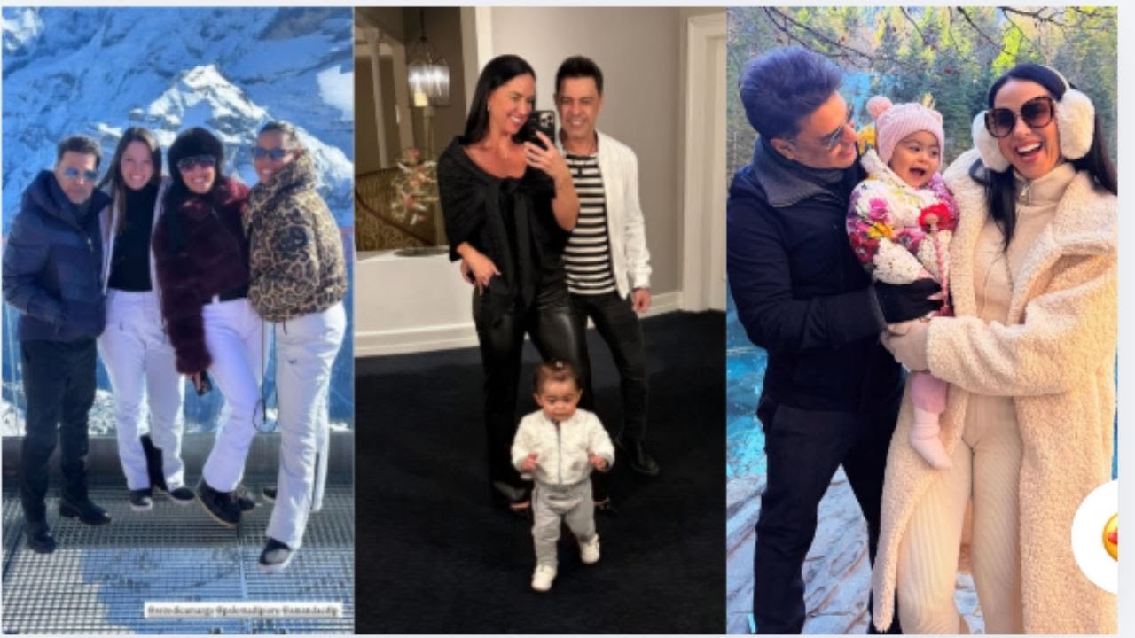 ZEZÉ DI CAMARGO E GRACIELE LACERDA  MOSTRA MAIS UM PASSEIO NA SUIÇA