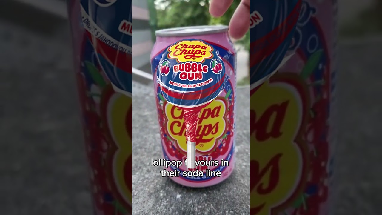 Chupa Chups Cherry Bubblegum Soda Flavour Review #bubblegum  #ChupaChup #lofi #memes #review