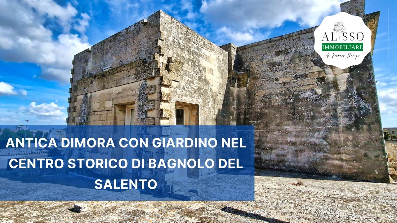 Antica dimora con giardino nel centro storico di Bagnolo del Salento 🏡