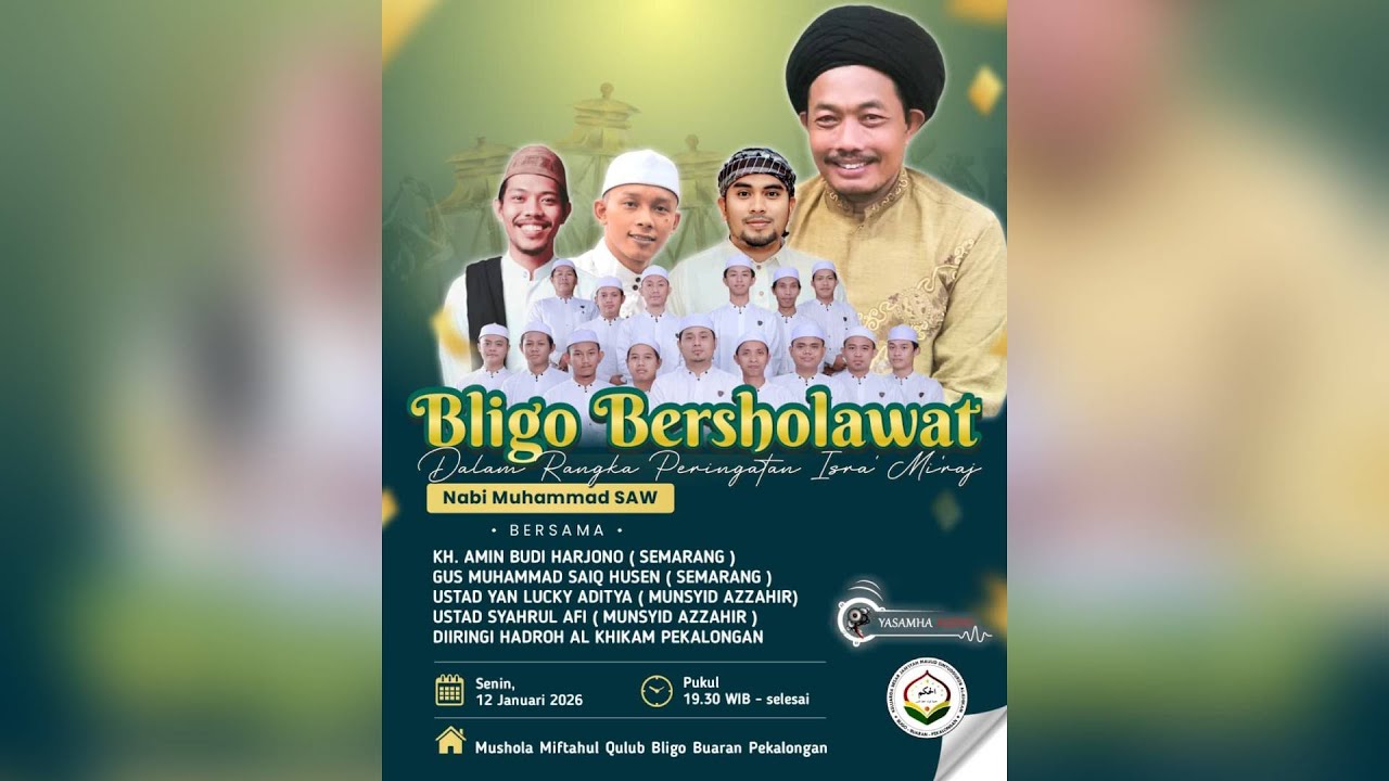 🔴 [LIVE] BLIGO BERSHOLAWAT BERSAMA AL-KHIKAM DAN KH. AMIN BUDI HARJONO DARI SEMARANG