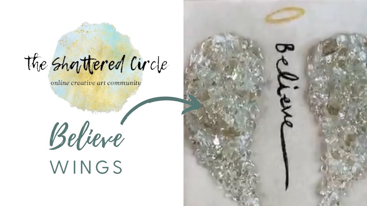 Believe Wings (Glass & Resin Art Tutorial)