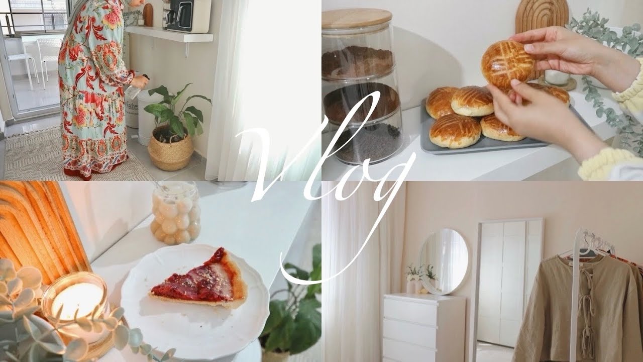 78 | Temizlik Rutini 🫧 Manuka Alışverişim 🎀 Vişneli Tart 🥧 Pastane tadında poğaça 🥯 Akşam Yemeği 🍽️