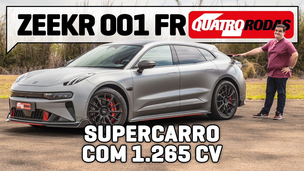Zeekr 001 FR &eacute; EL&Eacute;TRICO EXTREMO de 1.265 cv t&atilde;o r&aacute;pido quanto Lamborghini