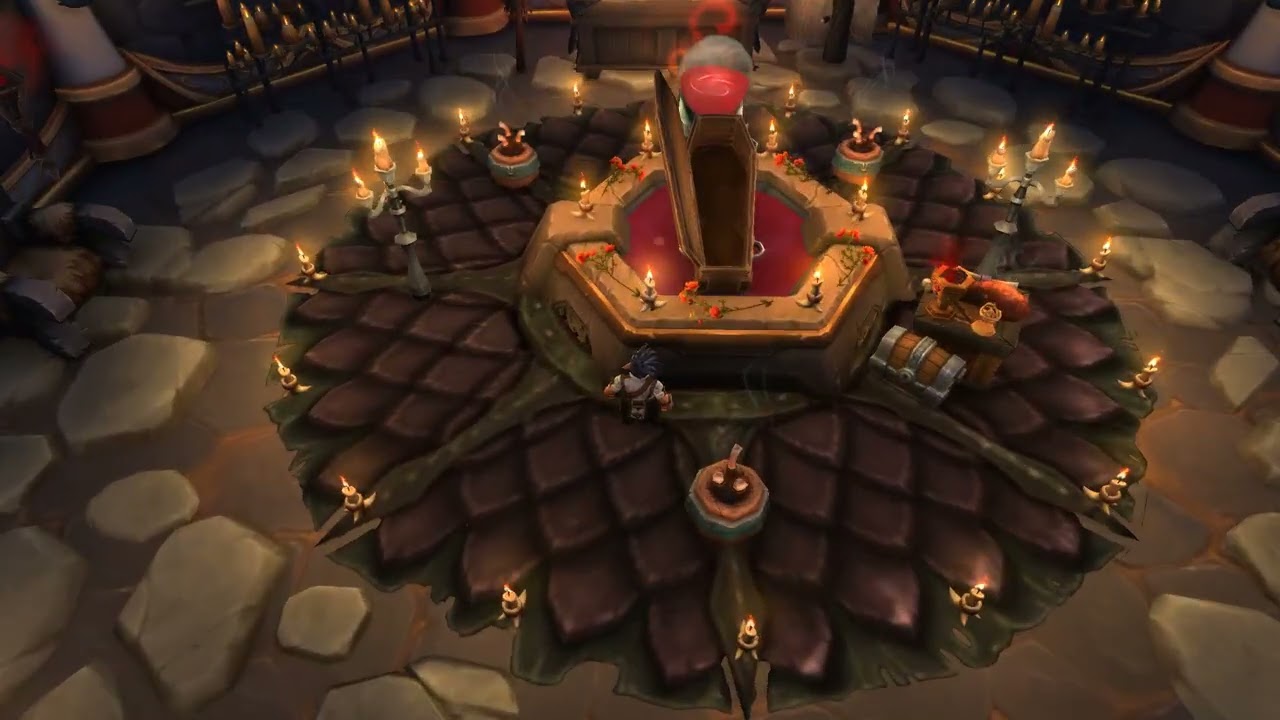 wow housing vampire room/warlock cave with 