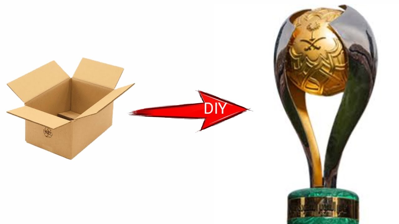 DIY Saudi Super Cup Trophy | Handmade Trophy #saudisupercup #alnassr #ronaldo