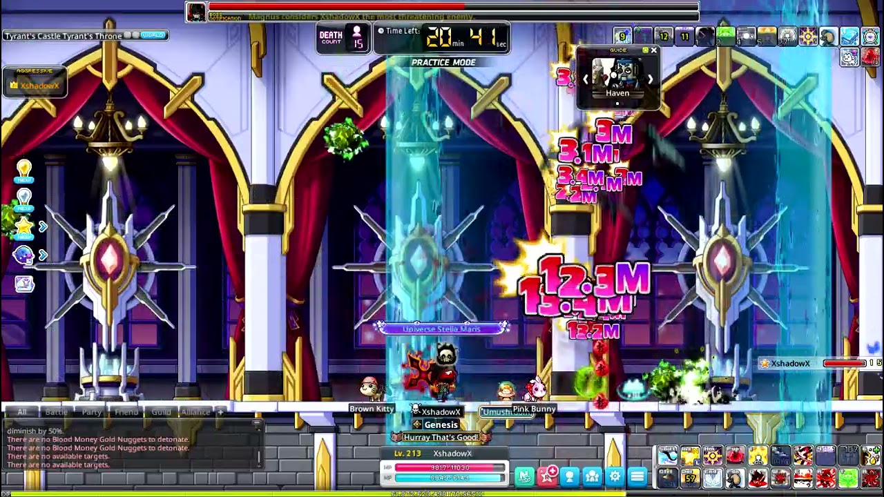 Solo Magnus Hard - Shadower 7k stats | MapleStory N