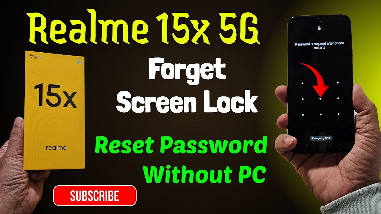 Unlock any Realme Mobile 2026 👉 Realme 15x forget Screen Lock / Hard Reset & Remove Screen Lock