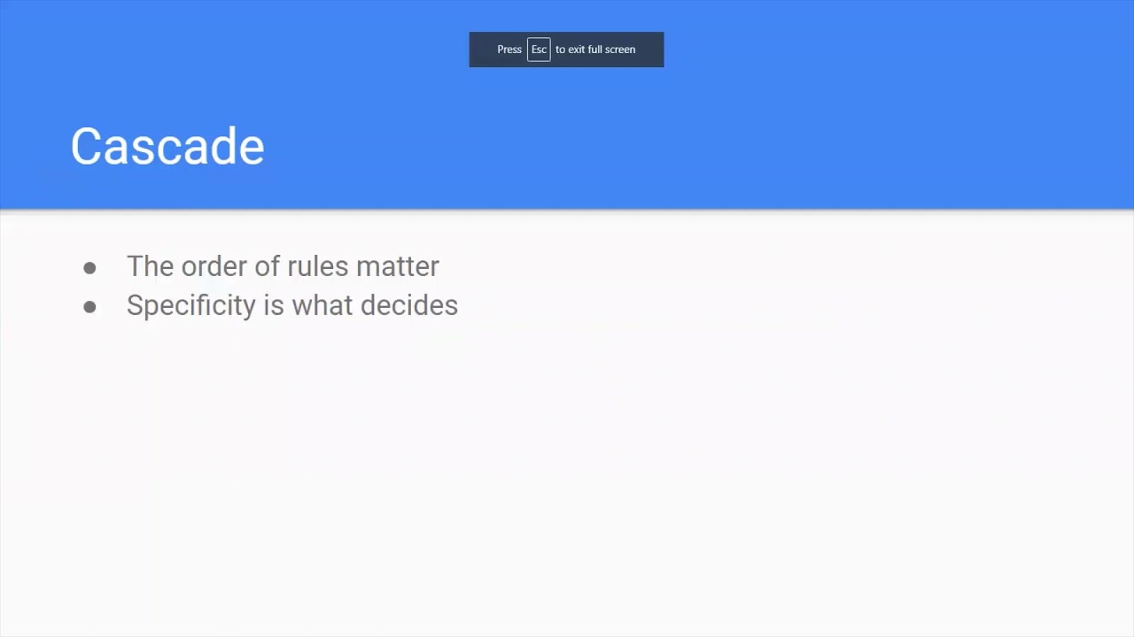 CSS Cascade and Inheritance