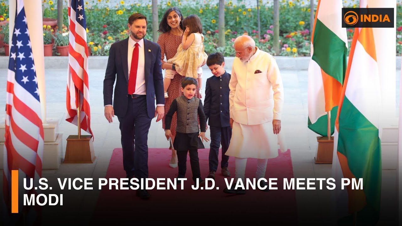 U.S. Vice President J.D. Vance meets PM Modi & more updates | 9 PM IST | DD India NewsHour