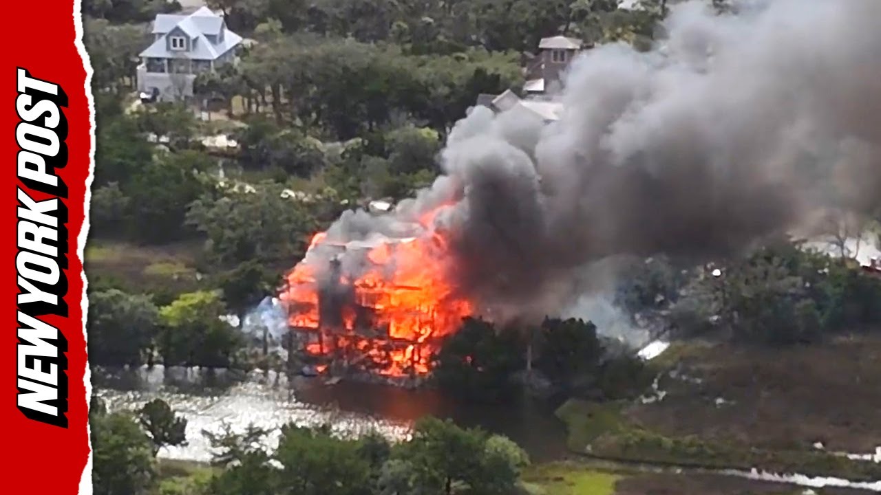 New Drone Footage Shows Flames Devour South Carolina Judge's Home – As Death Threats Revealed