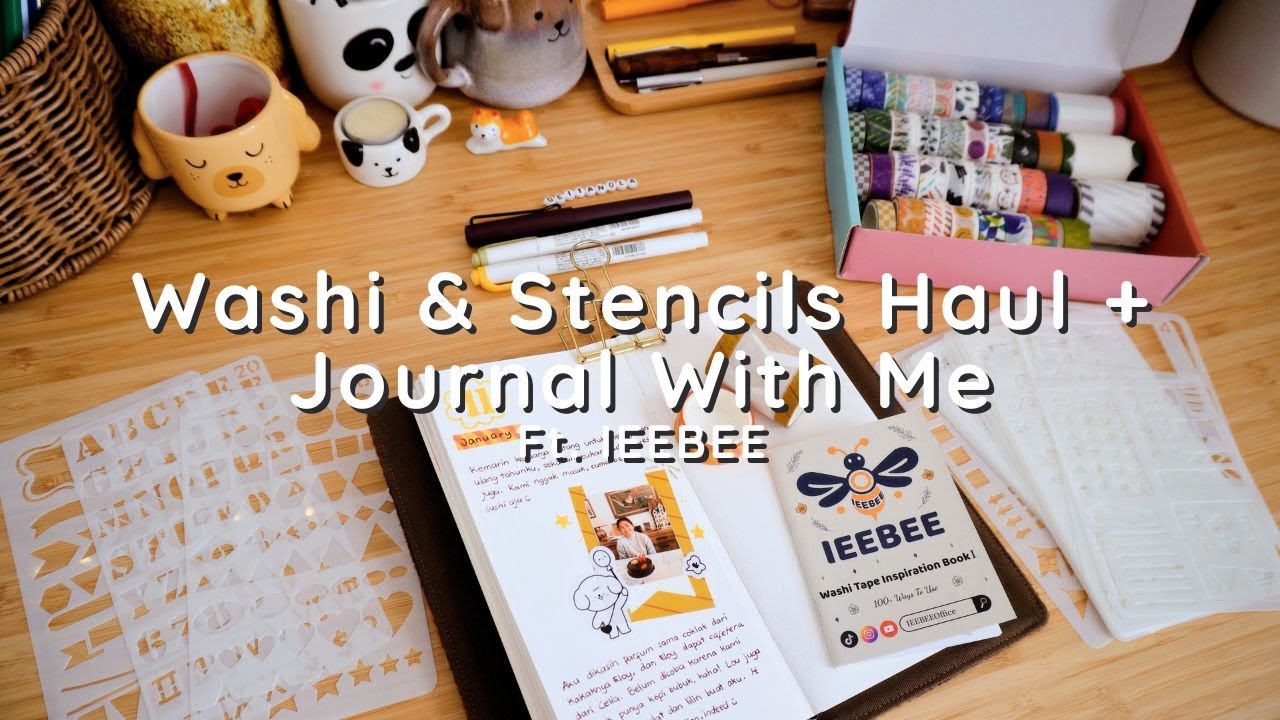 Washi Tapes and Drawing Stencils Haul | Ft. IEEBEE