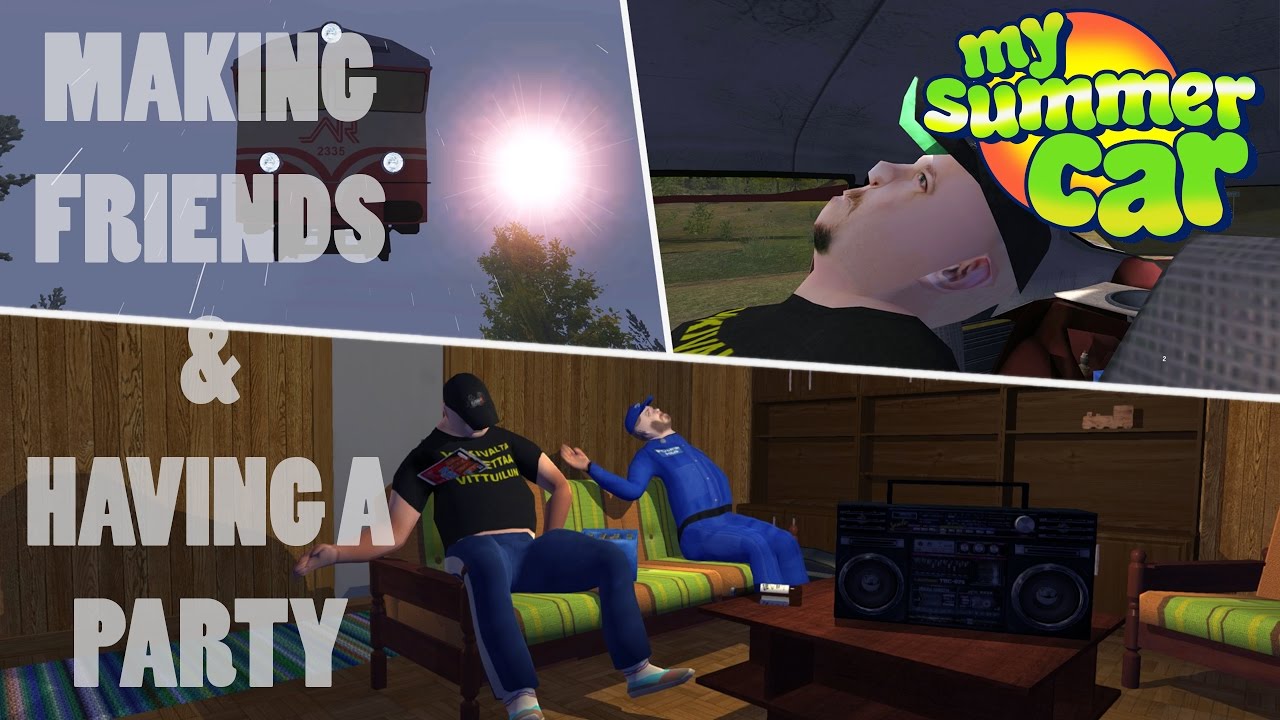 Catching the Train - Making FRIENDS | My Summer Car Shenanigans