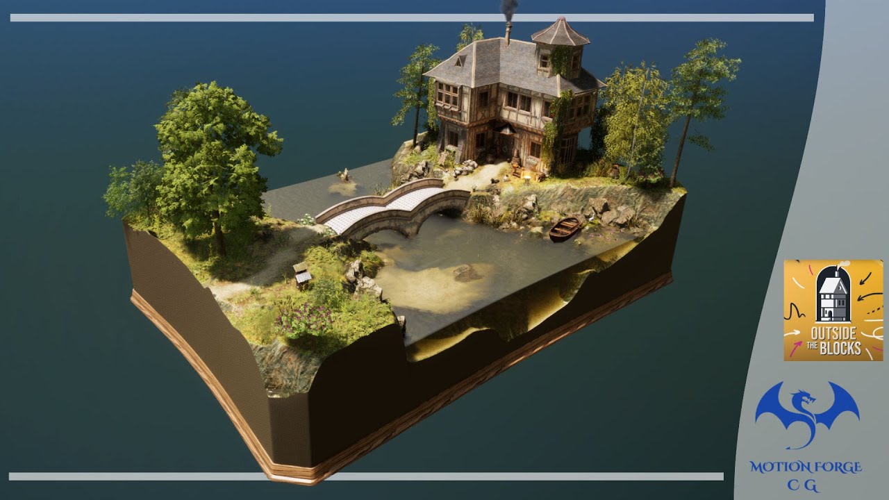 Timelapse Creation - Old Country House by a River - Outside the blocks