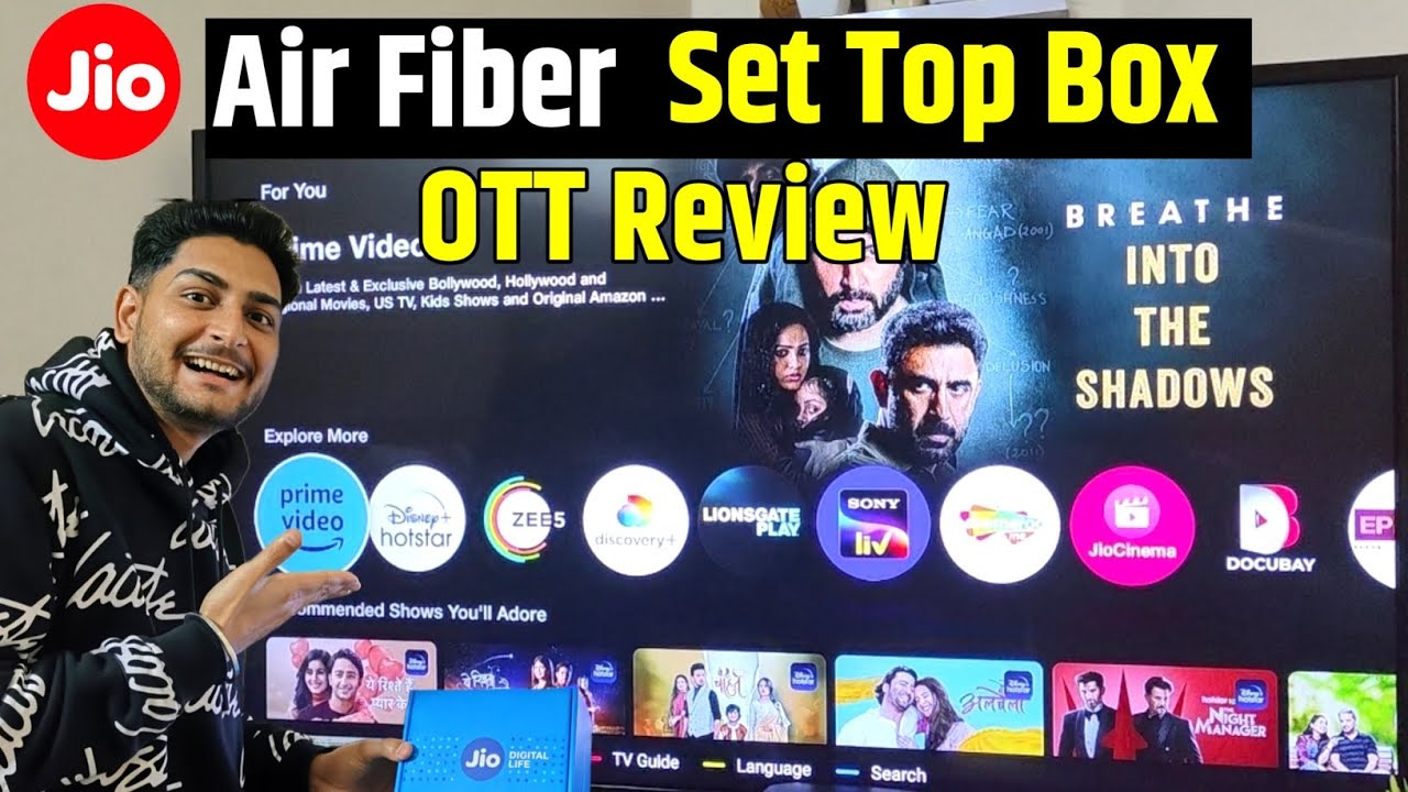 Jio Air Fiber Set Top Box | OTT Review  | Jio Airfiber Ott Subscription