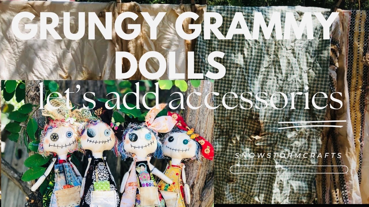 Junky Grungy Grammy Dolls how to make accessories pt.2 #dolls