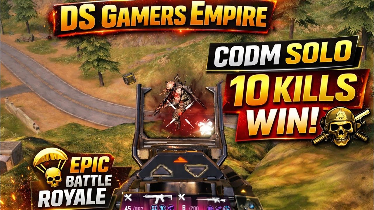 Solo Player Clutch 😱 | 10 Kills Solo Win in COD Mobile | Epic Battle Royale Gameplay