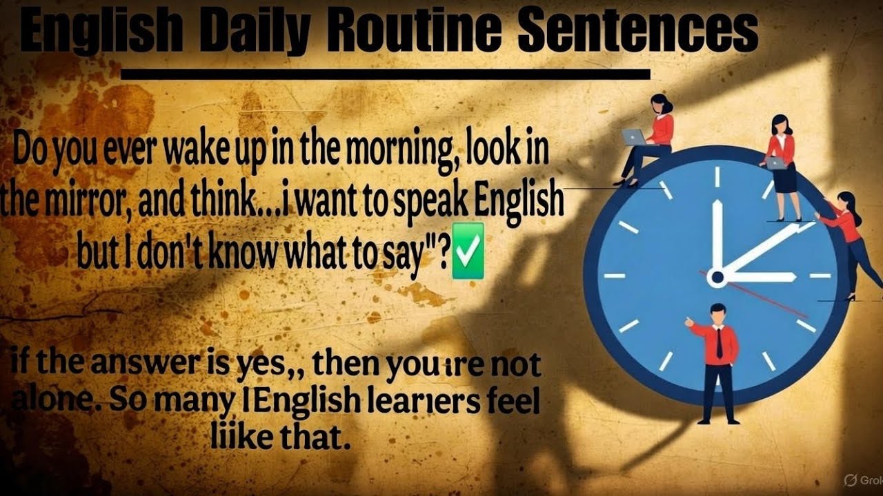 English Daily Routine Sentences || The Secret Daily Routine Sentences Nobody Tells You!