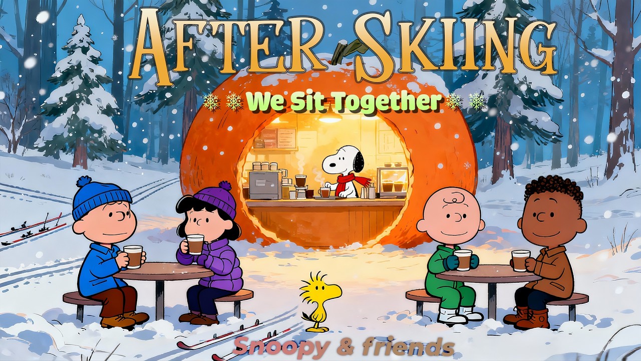 Cozy Lofi Jazz After the Day 🎿 Snoopy & Friends ☕ Warm Music for Focus, Relax & Slow Evenings