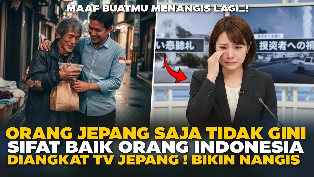 Bikin Nangis TV Jepang ! Kebaikan Hati Orang Indonesia Bikin Terharu-Orang Jepang Saja Tidak Begini