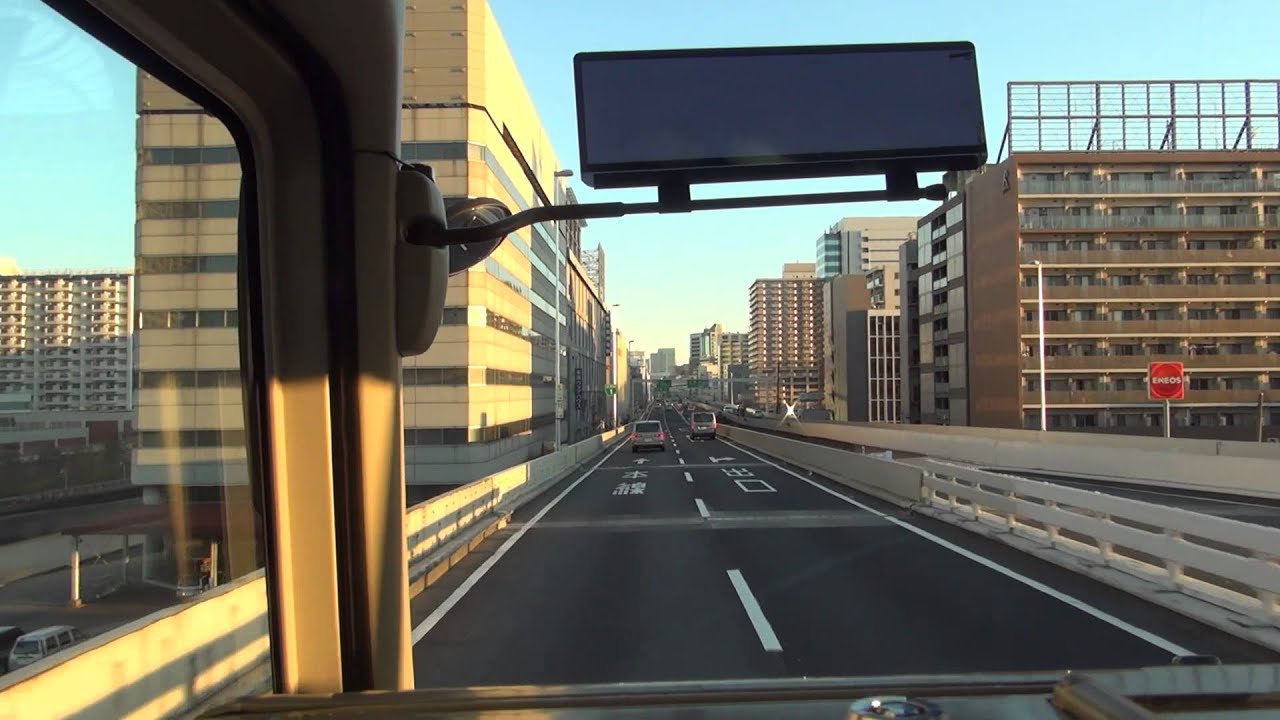【早朝快走】 空港リムジンバス 羽田空港→首都高→渋谷駅方面 東急バス 【HD前面展望】
