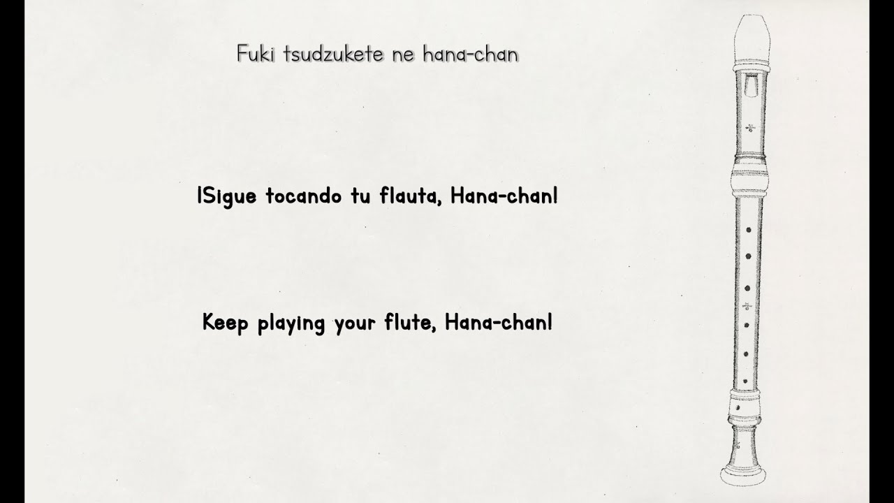 [English lyrics/Sub español] Shinsei Kamattechan - 笛吹き花ちゃん「Fuefuki Hana-chan」
