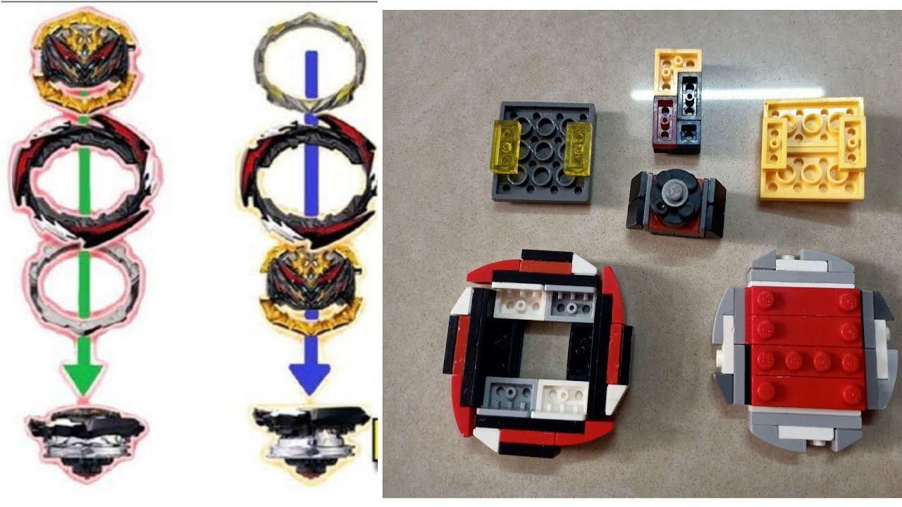 lego beyblade dynamite belial tall mode and short mode | season 6 system