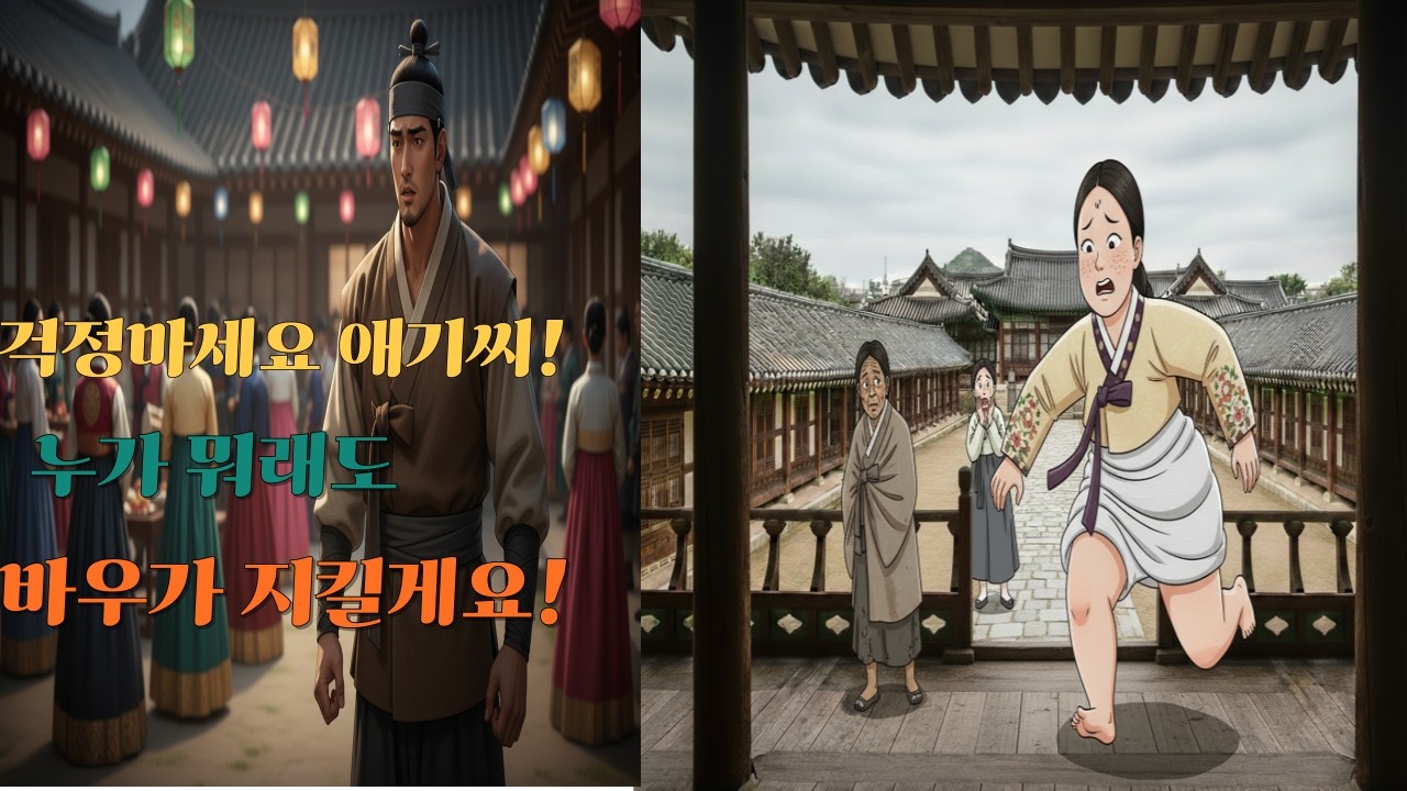 우리집  바보 애기씨와 바우