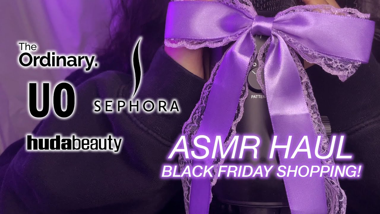 ASMR Black Friday Haul from Sephora, Urban Outfitters & MORE! (Whispers, Ramble, Tapping) 🛍️🎧✨