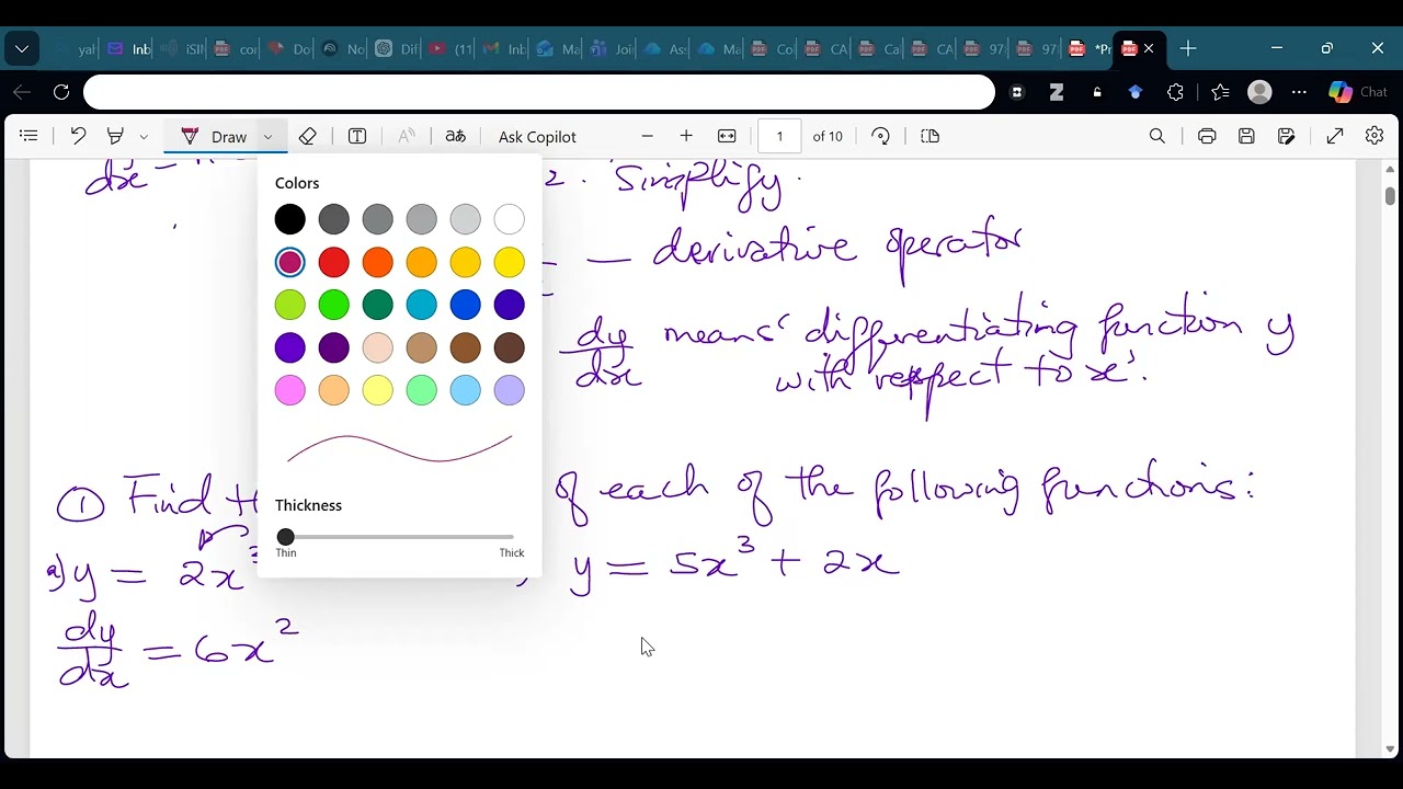 Differentiation from First Principles and Rate of change
