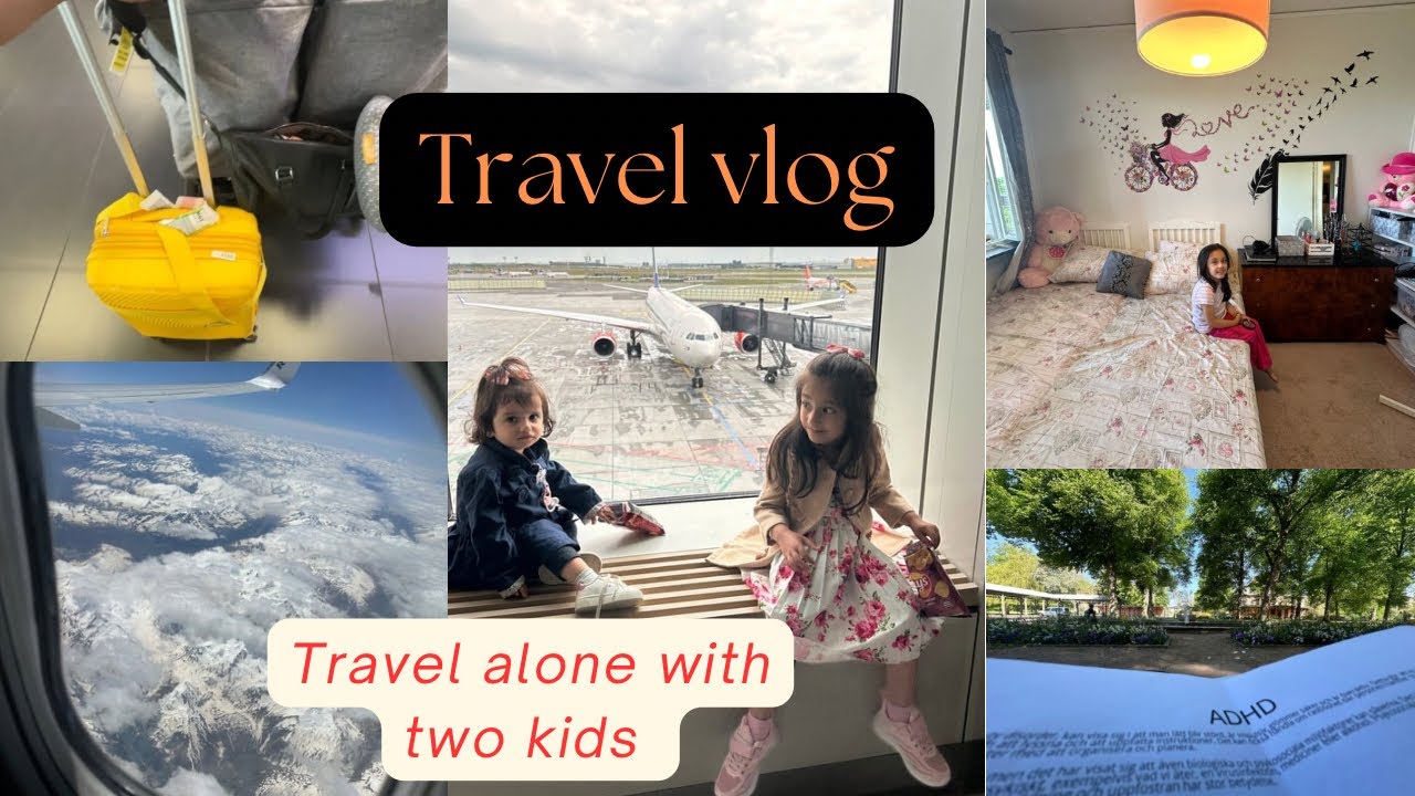 Flying✈️ with Two Kids: Exam Stress 📚and Room Makeover Before the Flight /Sweden life vlog  🇸🇪