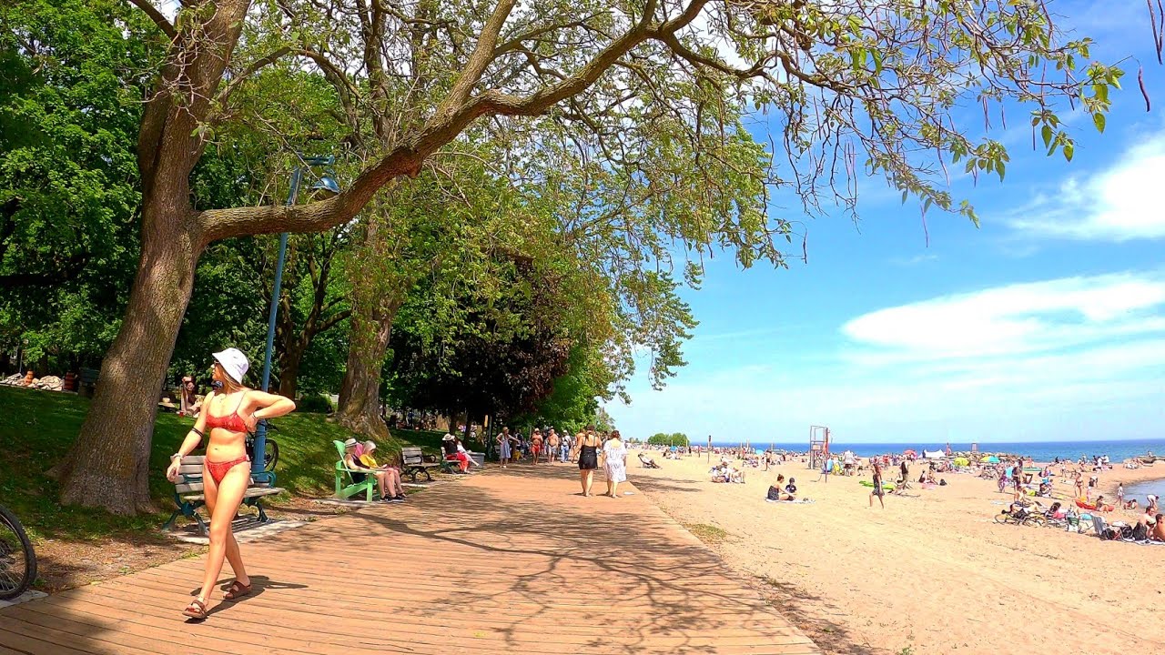 Toronto Beaches & Boardwalk - Woodbine Beach Lake Ontario Canada June 5, 2021