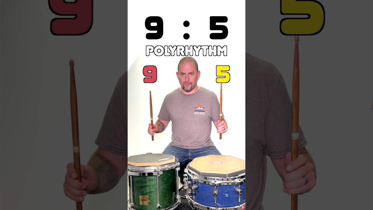How To Play A 9:5 Polyrhyhm in 20 Seconds!