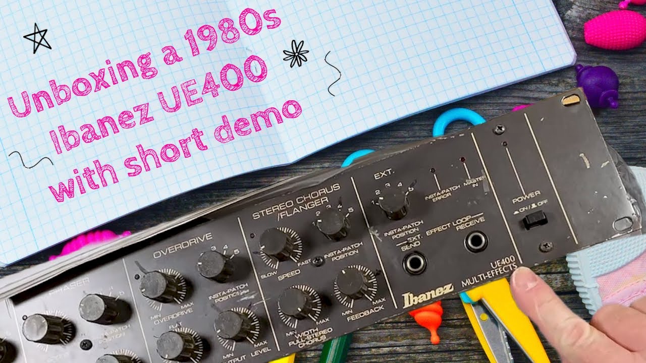 Unboxing a 1980s Ibanez UE400 Multi-Effects with Short Demo