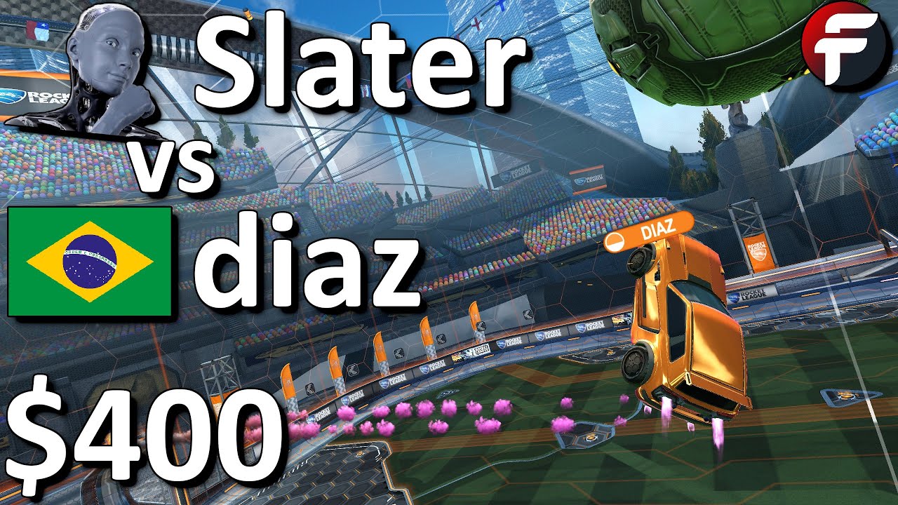 The Best Rocket League AI vs The Best North American 1v1er (Slater vs Diaz)