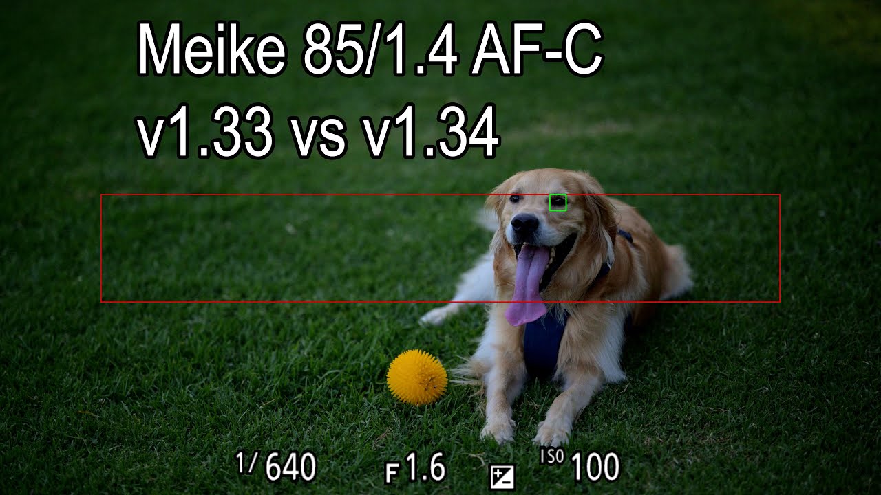 Meike 85mm/1.4 Firmware v1.33 vs v1.34 AF-C Test