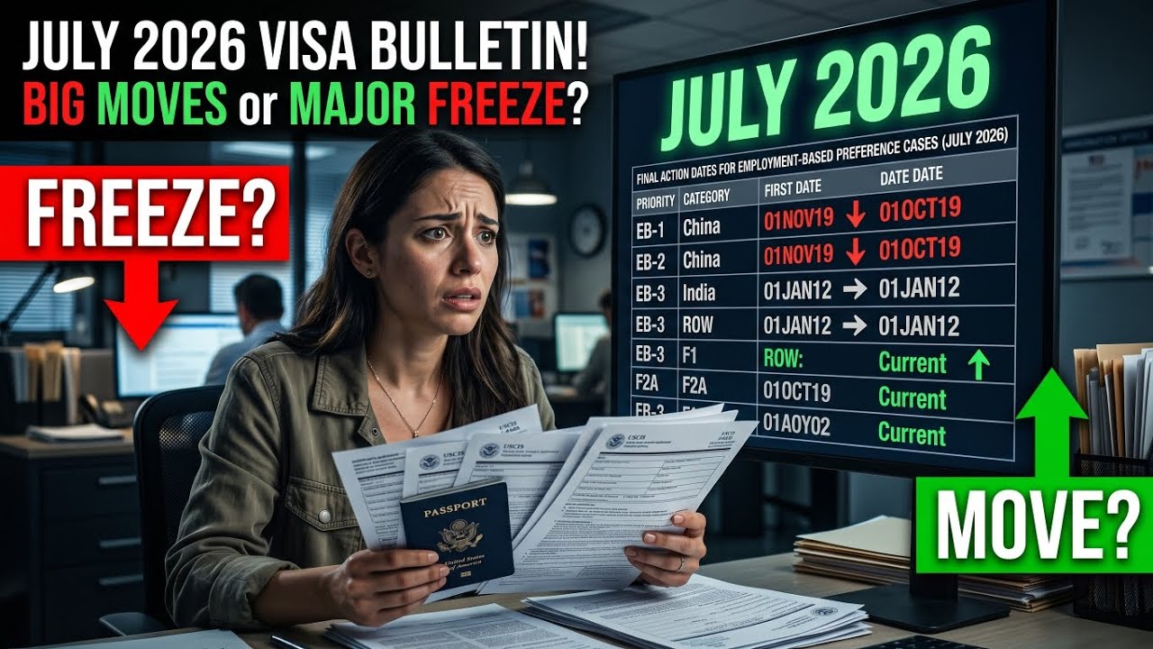 July 2026 Visa Bulletin Prediction | Will Priority Dates Move or Freeze? | EB2 India, EB1, EB5 