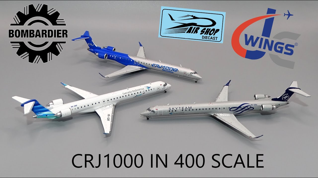 The CRJ1000 Flying Pencil in 400 Scale Plus 2 Unboxings