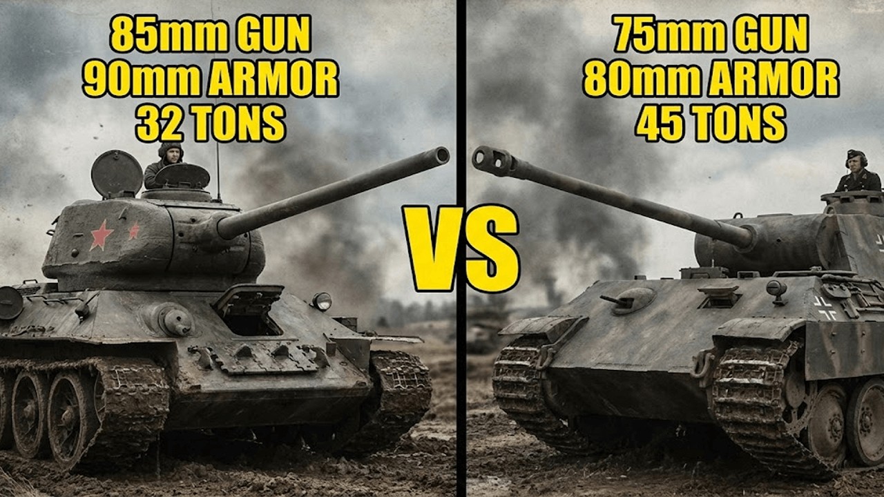 T-34-85 vs Panther: Which Was Better? Why 10-to-1 Production Decided the Eastern Front