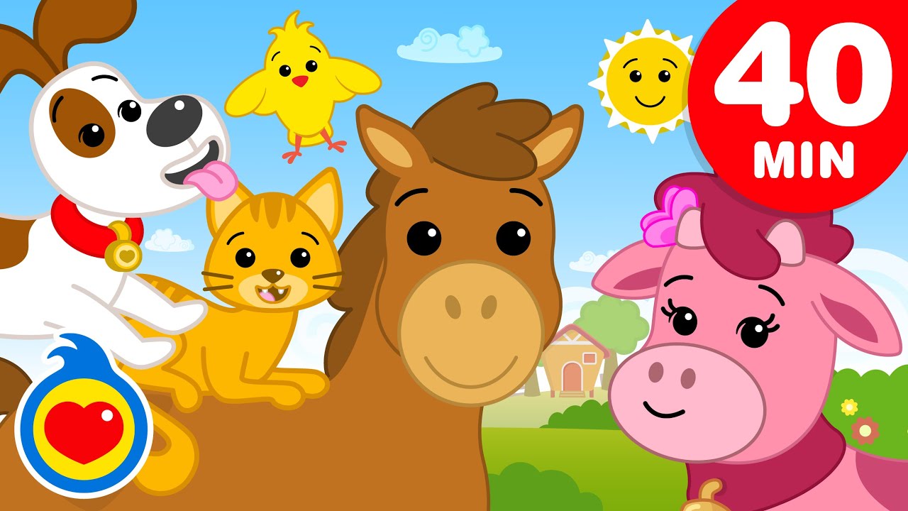 A Day At The Farm 👨‍🌾 My Friends The Animals ♫ Plim Plim - The Kindness Hero (30+ Min)