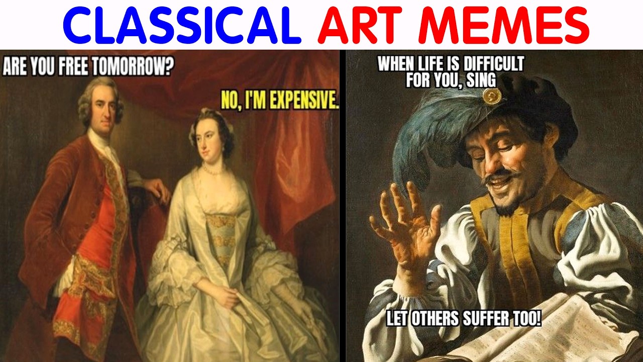 Hilarious Classical Art Memes That Deserve A Museum Of Their Own|| video compilation #83