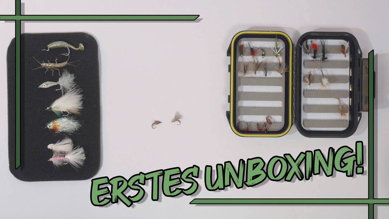 Erstes Unboxing! Gelungen! Streamer Epoxy und gro&szlig;e Steinfliegen